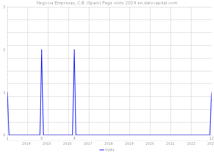 Negocia Empresas, C.B. (Spain) Page visits 2024 