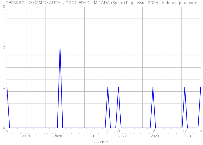 DESARROLLO CAMPO ANDALUZ SOCIEDAD LIMITADA (Spain) Page visits 2024 