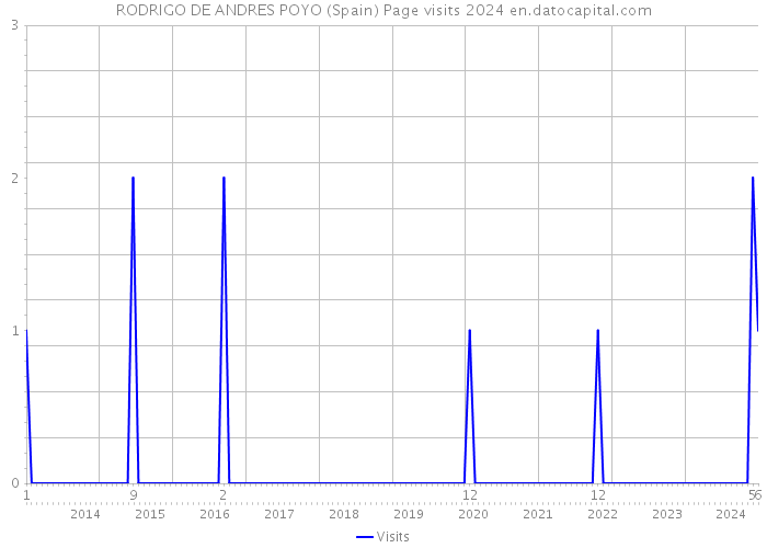 RODRIGO DE ANDRES POYO (Spain) Page visits 2024 