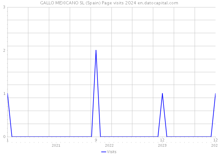 GALLO MEXICANO SL (Spain) Page visits 2024 