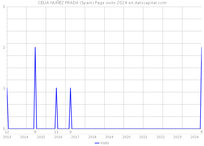 CELIA NUÑEZ PRADA (Spain) Page visits 2024 