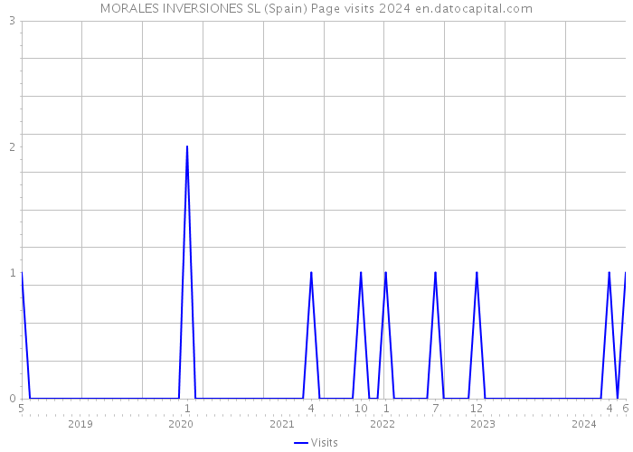 MORALES INVERSIONES SL (Spain) Page visits 2024 