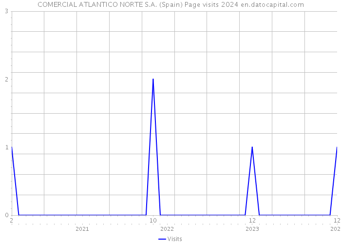 COMERCIAL ATLANTICO NORTE S.A. (Spain) Page visits 2024 