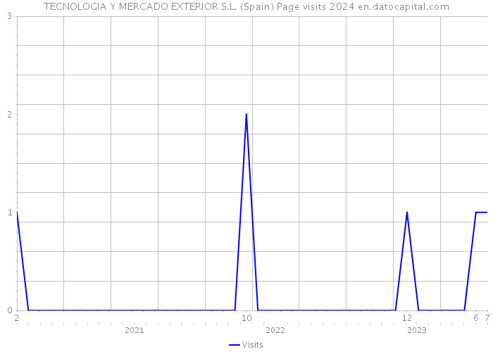 TECNOLOGIA Y MERCADO EXTERIOR S.L. (Spain) Page visits 2024 