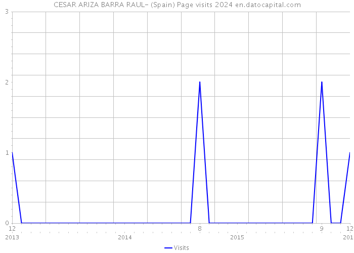 CESAR ARIZA BARRA RAUL- (Spain) Page visits 2024 