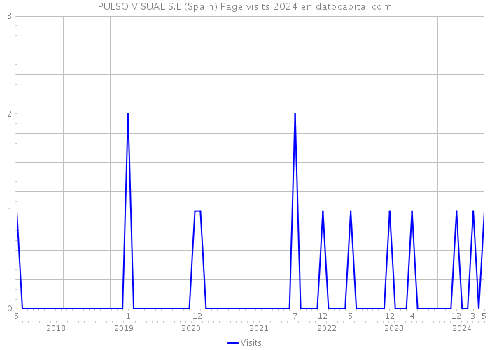 PULSO VISUAL S.L (Spain) Page visits 2024 