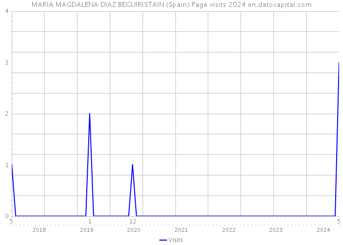 MARIA MAGDALENA DIAZ BEGUIRISTAIN (Spain) Page visits 2024 