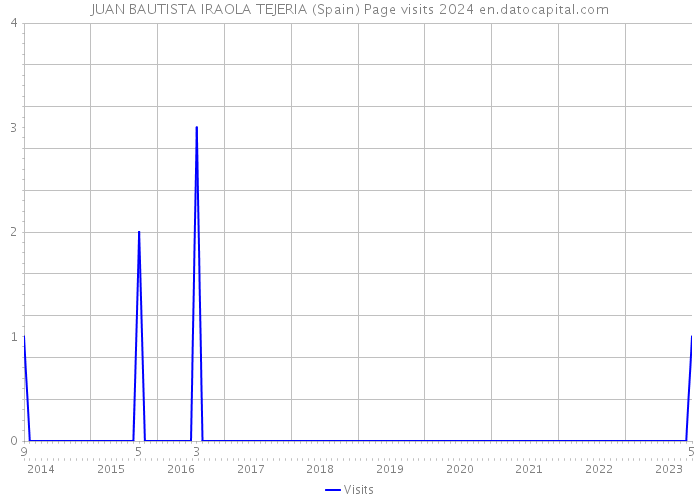 JUAN BAUTISTA IRAOLA TEJERIA (Spain) Page visits 2024 