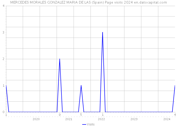 MERCEDES MORALES GONZALEZ MARIA DE LAS (Spain) Page visits 2024 