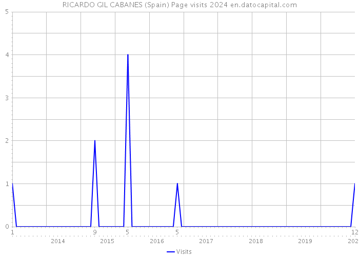 RICARDO GIL CABANES (Spain) Page visits 2024 