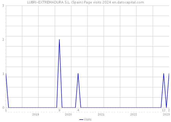 LUBRI-EXTREMADURA S.L. (Spain) Page visits 2024 