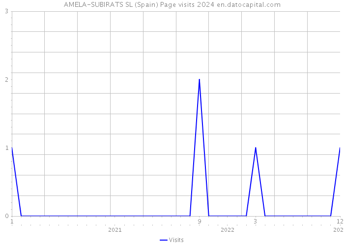 AMELA-SUBIRATS SL (Spain) Page visits 2024 
