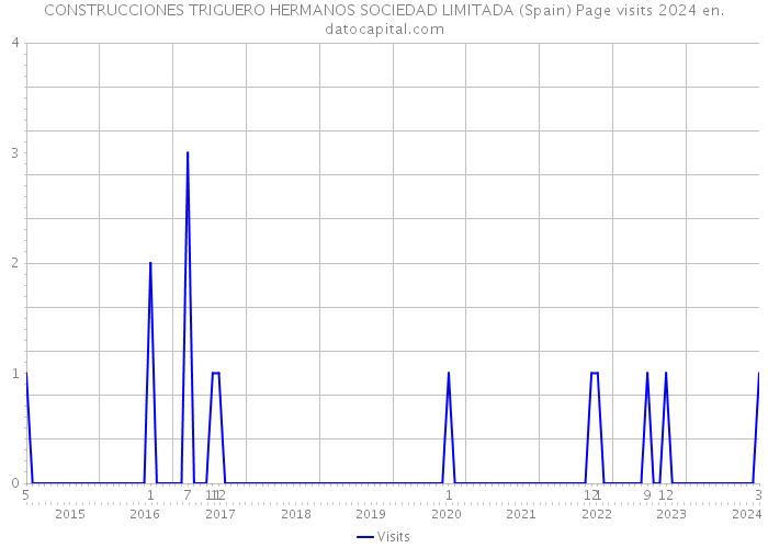 CONSTRUCCIONES TRIGUERO HERMANOS SOCIEDAD LIMITADA (Spain) Page visits 2024 