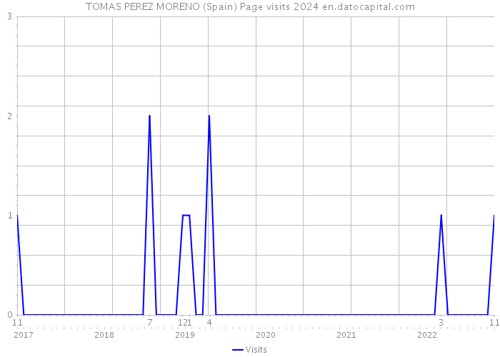 TOMAS PEREZ MORENO (Spain) Page visits 2024 