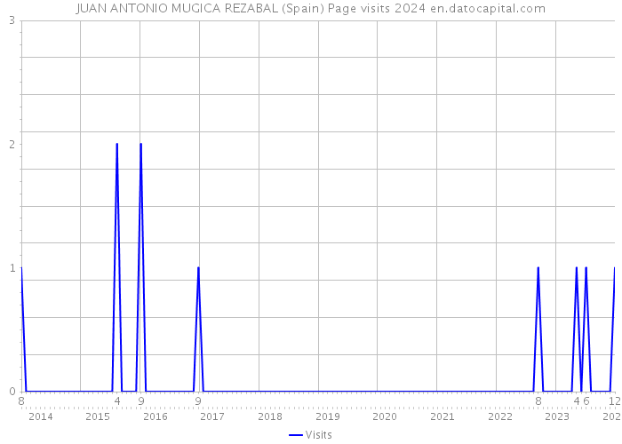 JUAN ANTONIO MUGICA REZABAL (Spain) Page visits 2024 