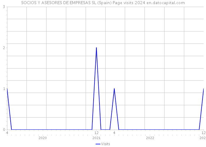 SOCIOS Y ASESORES DE EMPRESAS SL (Spain) Page visits 2024 