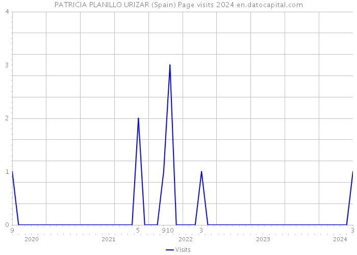 PATRICIA PLANILLO URIZAR (Spain) Page visits 2024 