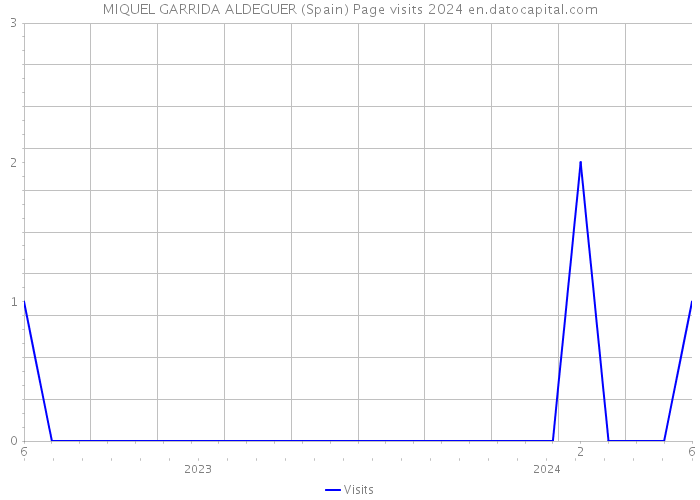 MIQUEL GARRIDA ALDEGUER (Spain) Page visits 2024 
