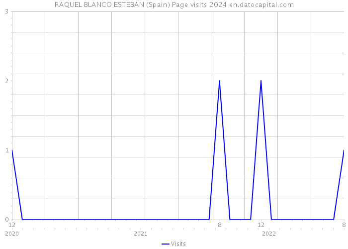RAQUEL BLANCO ESTEBAN (Spain) Page visits 2024 