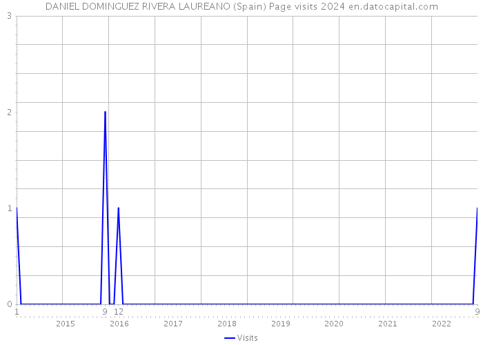 DANIEL DOMINGUEZ RIVERA LAUREANO (Spain) Page visits 2024 