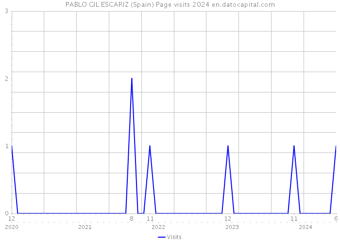 PABLO GIL ESCARIZ (Spain) Page visits 2024 