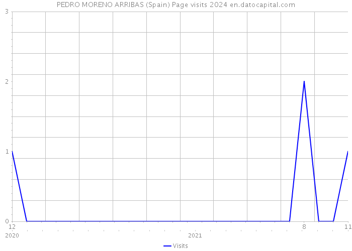 PEDRO MORENO ARRIBAS (Spain) Page visits 2024 