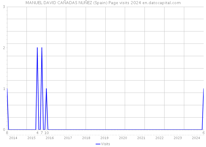 MANUEL DAVID CAÑADAS NUÑEZ (Spain) Page visits 2024 