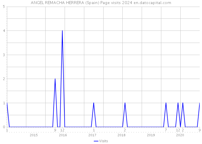 ANGEL REMACHA HERRERA (Spain) Page visits 2024 
