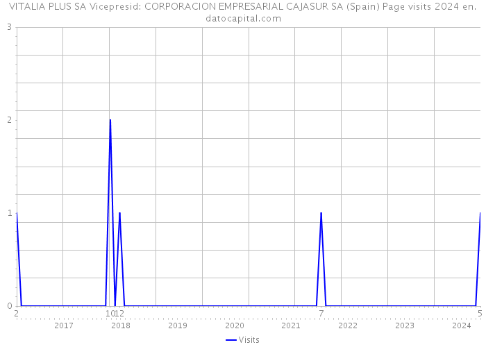 VITALIA PLUS SA Vicepresid: CORPORACION EMPRESARIAL CAJASUR SA (Spain) Page visits 2024 
