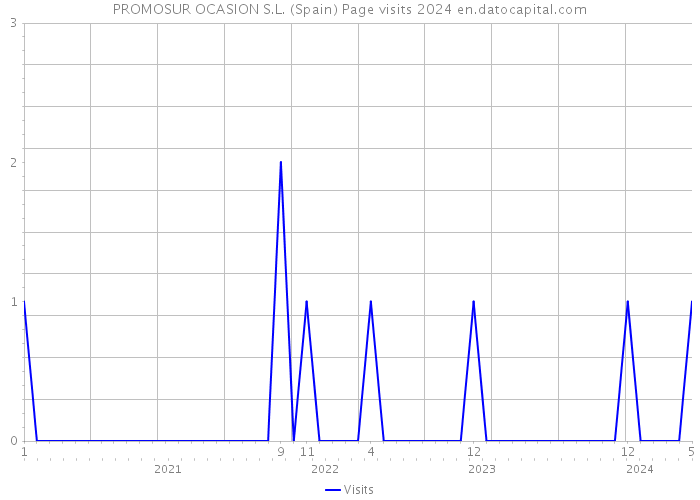 PROMOSUR OCASION S.L. (Spain) Page visits 2024 