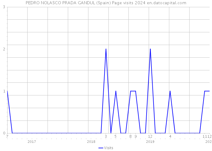 PEDRO NOLASCO PRADA GANDUL (Spain) Page visits 2024 