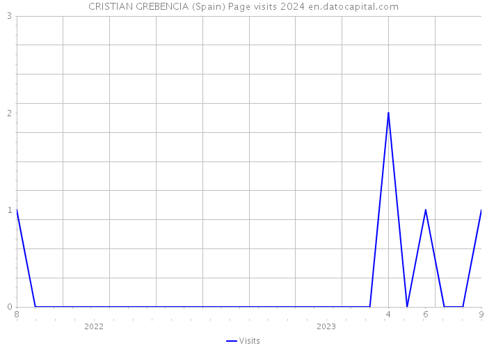 CRISTIAN GREBENCIA (Spain) Page visits 2024 