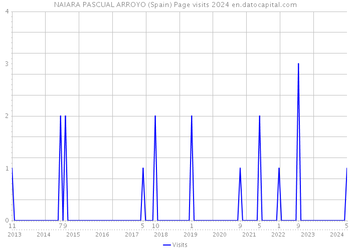 NAIARA PASCUAL ARROYO (Spain) Page visits 2024 