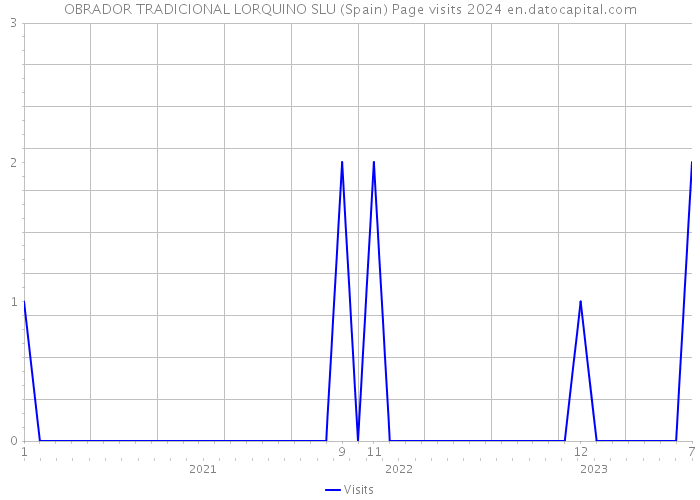 OBRADOR TRADICIONAL LORQUINO SLU (Spain) Page visits 2024 