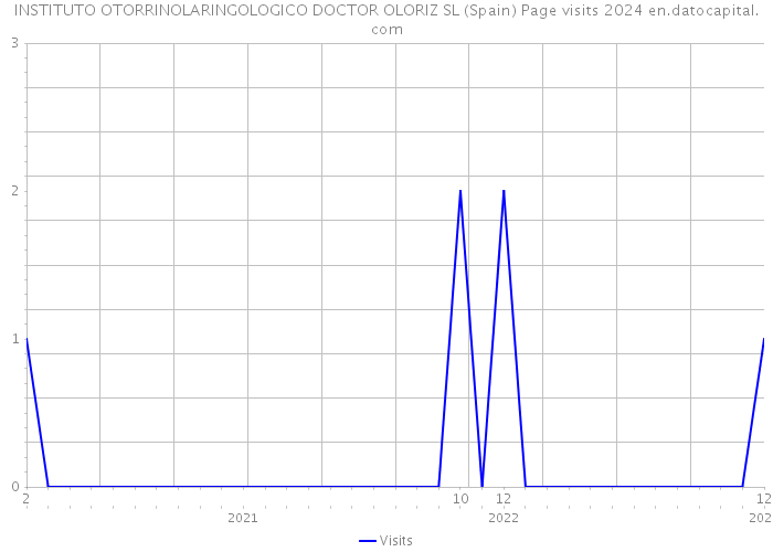 INSTITUTO OTORRINOLARINGOLOGICO DOCTOR OLORIZ SL (Spain) Page visits 2024 