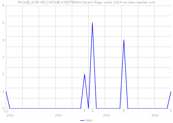 MIGUEL JOSE VECCHIONE AYESTERAN (Spain) Page visits 2024 