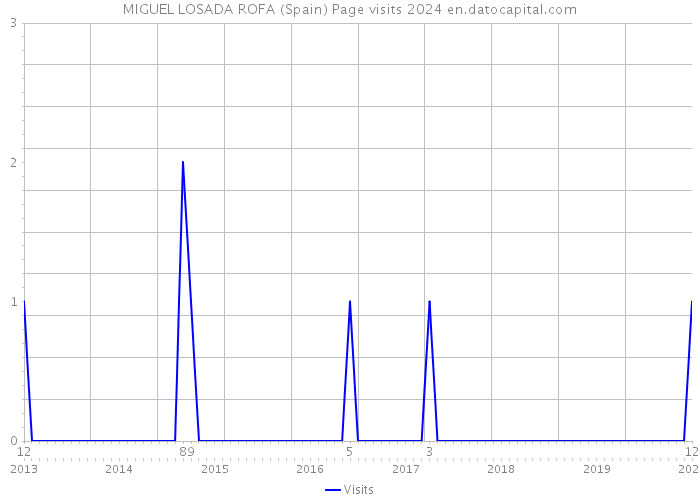MIGUEL LOSADA ROFA (Spain) Page visits 2024 