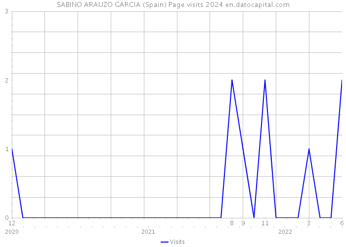 SABINO ARAUZO GARCIA (Spain) Page visits 2024 