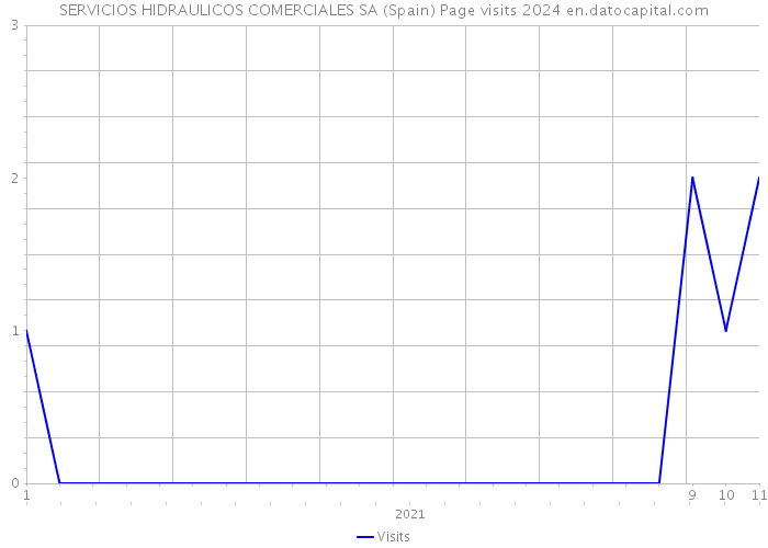 SERVICIOS HIDRAULICOS COMERCIALES SA (Spain) Page visits 2024 