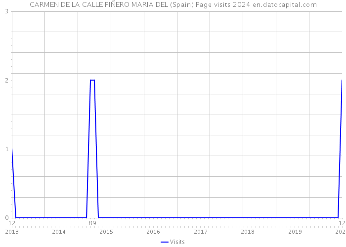 CARMEN DE LA CALLE PIÑERO MARIA DEL (Spain) Page visits 2024 