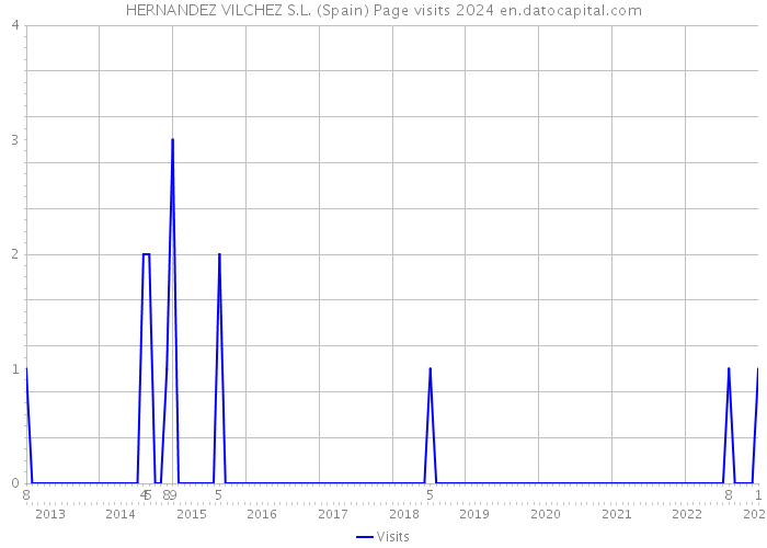 HERNANDEZ VILCHEZ S.L. (Spain) Page visits 2024 