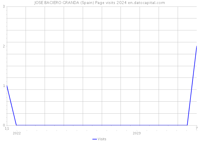 JOSE BACIERO GRANDA (Spain) Page visits 2024 
