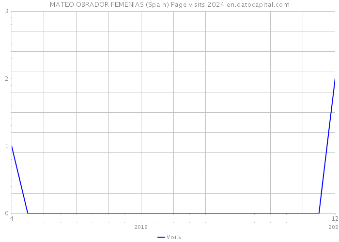 MATEO OBRADOR FEMENIAS (Spain) Page visits 2024 