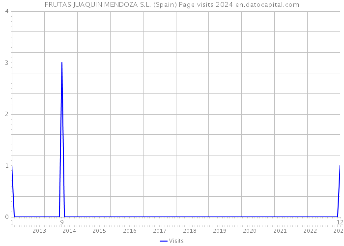 FRUTAS JUAQUIN MENDOZA S.L. (Spain) Page visits 2024 