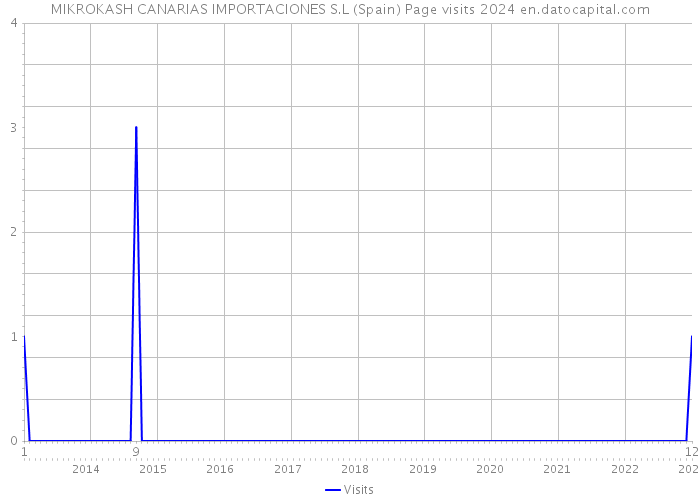 MIKROKASH CANARIAS IMPORTACIONES S.L (Spain) Page visits 2024 