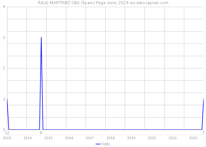 RAUL MARTINEZ GEA (Spain) Page visits 2024 