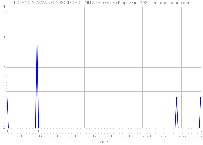 LOZANO Y ZAMARRON SOCIEDAD LIMITADA. (Spain) Page visits 2024 