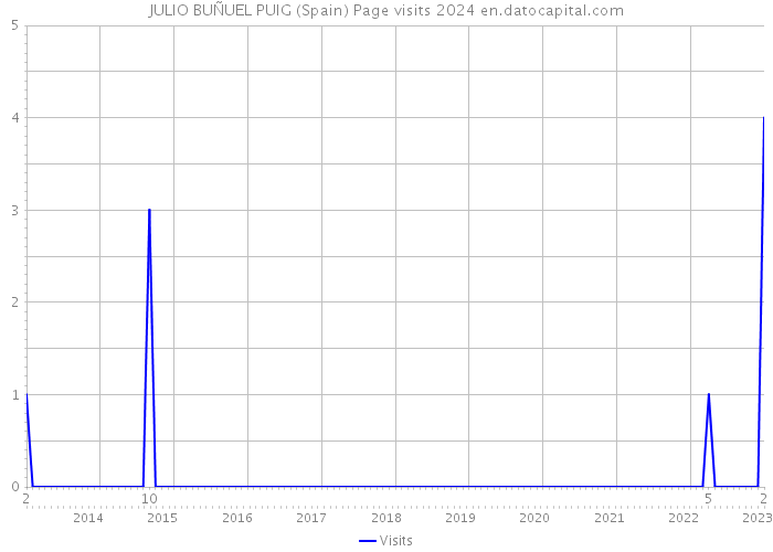 JULIO BUÑUEL PUIG (Spain) Page visits 2024 