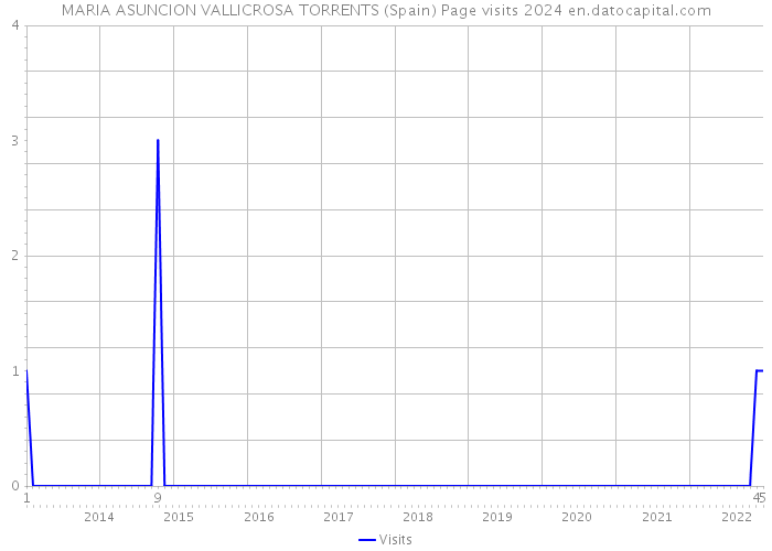 MARIA ASUNCION VALLICROSA TORRENTS (Spain) Page visits 2024 