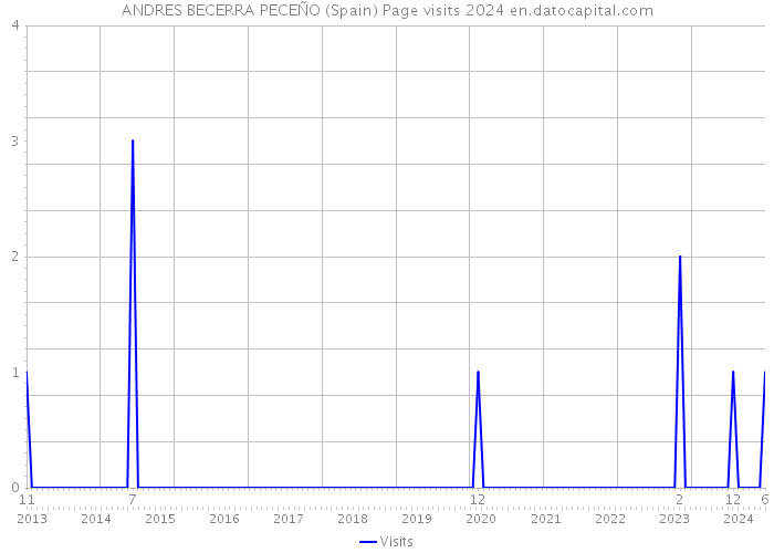 ANDRES BECERRA PECEÑO (Spain) Page visits 2024 